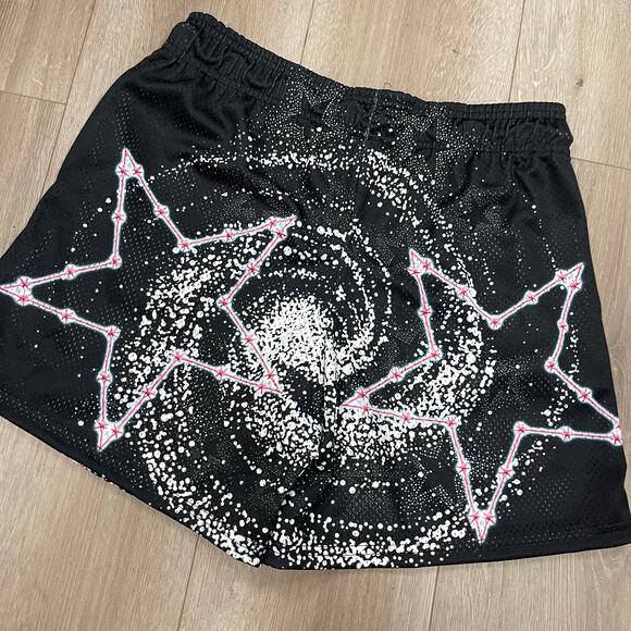 Lost Hills Sad Boyz Junior H Galaxy Stars Mesh Shorts size Medium M B4 - Picture 4 of 5